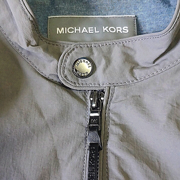 Michael Kors Men's Gray Lightweight Gray Bomber Jacket SZ Extra Large (XL) NWOT - Picture 2 of 14